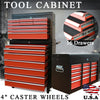 Shellhard Home Storage Box Mechanic Trolley Tool Box Cabinet with 16Drawers 4 Castor Rolling Toolbox Part A+Part B