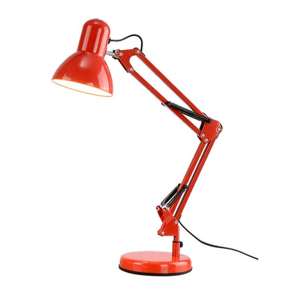 Eye Protection Folding LED Desk Lamp Swing Arm Desk Lamp Metal Lampshade Nordic Design Table Lamp Reading Light Beside Lamp Light Bulb - Button Switch