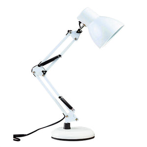 Eye Protection Folding LED Desk Lamp Swing Arm Desk Lamp Metal Lampshade Nordic Design Table Lamp Reading Light Beside Lamp Light Bulb - Button Switch