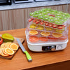 HOMEMAXS Food Dehydrator Machine Fruit Vegetable Dehydrater Five Removable Stackable Food Trays