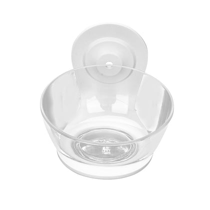 Cat Dog Pet Food Bowl Food Grade Transparent No-Spill and Non-Skid Feeder Bowl with Measurement Markings