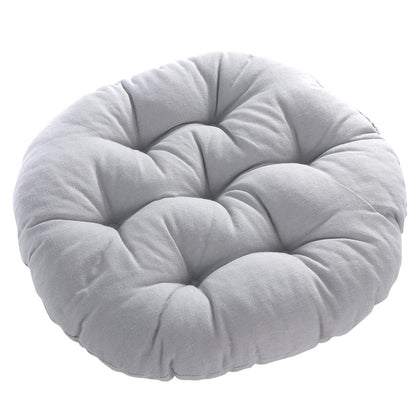 Round Floor Pillow Cushion Cotton Linen Pouf Seat Cushion Yoga Window Tatami Home Office Pad