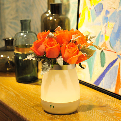 Vase Table Lamp LED Night Light with Sensor Desk Bedsies Lamp