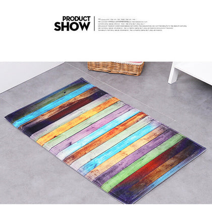 Non-slip Door Mat Colorful Mat Modern Doormat for Kitchen Living Room Hallway Bathroom