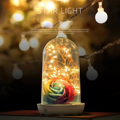 LED Lamp Creative Bedside Table Lamps Fairy Micro Starry String Lights Rechargeable Lamp