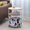 Household Movable Round Sofa Side Table Soomth Table Top Optional Colors Simple Small Tea Table Round Mini Telephone Small Table