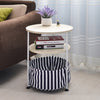 Household Movable Round Sofa Side Table Soomth Table Top Optional Colors Simple Small Tea Table Round Mini Telephone Small Table