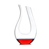 U Shape Lead-Free Premium Crystal Glass Wine Carafe Crystal Clear Wine Aerator Glass Bottle Grade B 1500ML