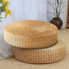 40*6cm Natural Straw Weaving Round Pouf Tatami Cushion Floor Cushions Meditation Yoga Round Mat Chair Cushion