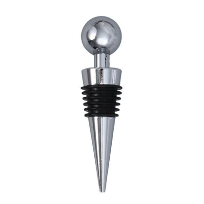 Round Head Short Mandrel Wine Bottle Stopper Reusable Wine Saver Cap Stainless Steel Champagne Sealer for Wedding Party Bar