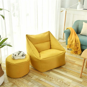 Waterproof Bean Bag Lazy Sofa Beanbag Sofas Indoor Seat Chair Cover Large Bean Bag Cover Armchair Washable Room Furniture