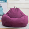 Lazy BeanBag Sofas without Linen Cloth Lounger Seat Bean Bag Sofa Cover Chairs Pouf Puff Couch Tatami Living Room Furniture