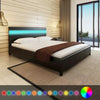 Minimalist Modern Bed Bedroom Furniture Artificial Leather Bed Imitation Leather Cover With LED light Bed