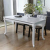 vidaXL Dining Table 120x70x76 cm High Gloss White Modern Dining Room Furniture Dining Table